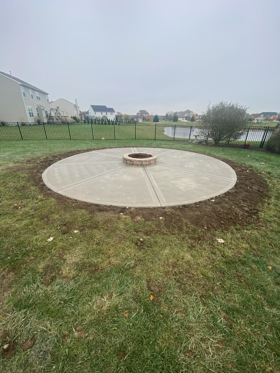 Concrete Firepit Foundation